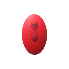 10 Speeds Red Color Silicone Vibrating and Rotating Anal Plug