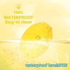 10-Speed Rechargeable Silicone Lemon-Shaped Vibrator with Clitoral Suction Function