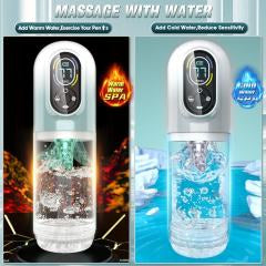 Multifunction Green Rechargeable Automatic Male Masturbator with Tongue-Licking, Thrusting, Rotating, Vibrating & Sucking Modes