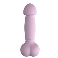 tumblr Customizable 5.12'' Pink Waterproof Rechargeable Silicone Cute Realistic Vibrator – 10 Modes