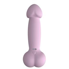 tumblr Customizable 5.12'' Pink Waterproof Rechargeable Silicone Cute Realistic Vibrator – 10 Modes