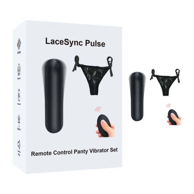 Vibrating Panties with Hidden Vibe Pocket Black /L