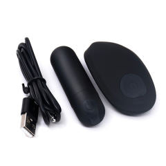Vibrating Panties with Hidden Vibe Pocket Black /L