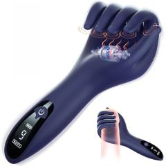 Futuristic Hand-Shaped Male Vibrator – 9-Speed Stroker with Digital Display, Magnetic Charging, Waterproof