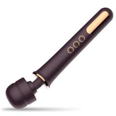 13.00" Dark Purple Rechargeable Silicone Wand Massager – 10 Vibrating Modes Powerful Full-Body Stimulation