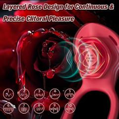 5.12'' Red Wearable Vibrating Panty Toy – 9 Modes, App-Controlled + Remote, Magnetic USB Rechargeable, Waterproof