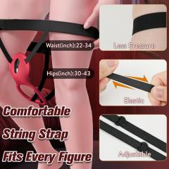 5.12'' Red Wearable Vibrating Panty Toy – 9 Modes, App-Controlled + Remote, Magnetic USB Rechargeable, Waterproof